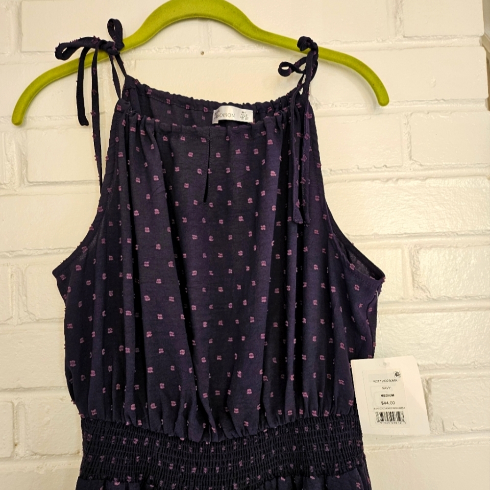 89th & Madison | Navy 💙Dress Size M | Handkerchief hem ⛵️💙👗 textured pattern